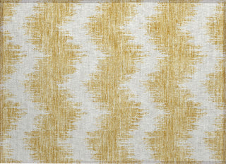 Piper Looms Chantille Chevron ACN880 Gold Machine Washable Area Rug Scatter Main Image