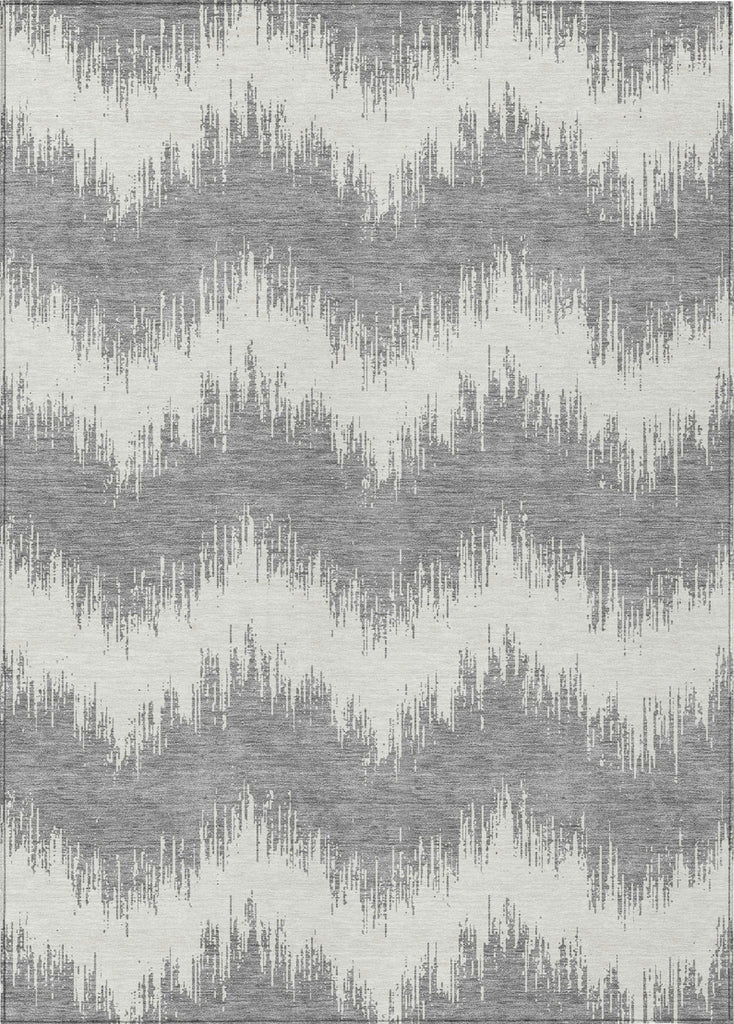 Piper Looms Chantille Chevron ACN880 Gray Machine Washable Area Rug main image