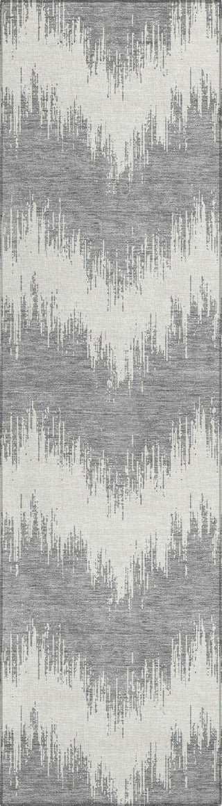 Piper Looms Chantille Chevron ACN880 Gray Machine Washable Area Rug Runner Main Image