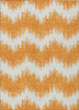 Piper Looms Chantille Chevron ACN880 Orange Machine Washable Area Rug main image