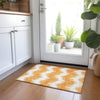 Piper Looms Chantille Chevron ACN880 Orange Machine Washable Area Rug Scatter Lifestyle Image Feature