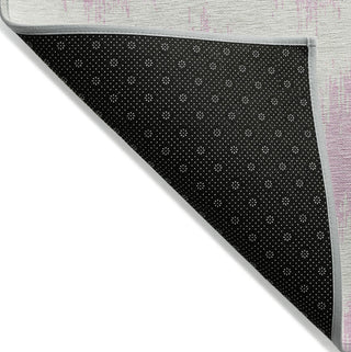 Piper Looms Chantille Chevron ACN880 Pink Machine Washable Area Rug Backing Image