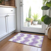 Piper Looms Chantille Chevron ACN880 Purple Machine Washable Area Rug Scatter Lifestyle Image Feature