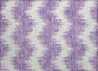 Piper Looms Chantille Chevron ACN880 Purple Machine Washable Area Rug Scatter Main Image