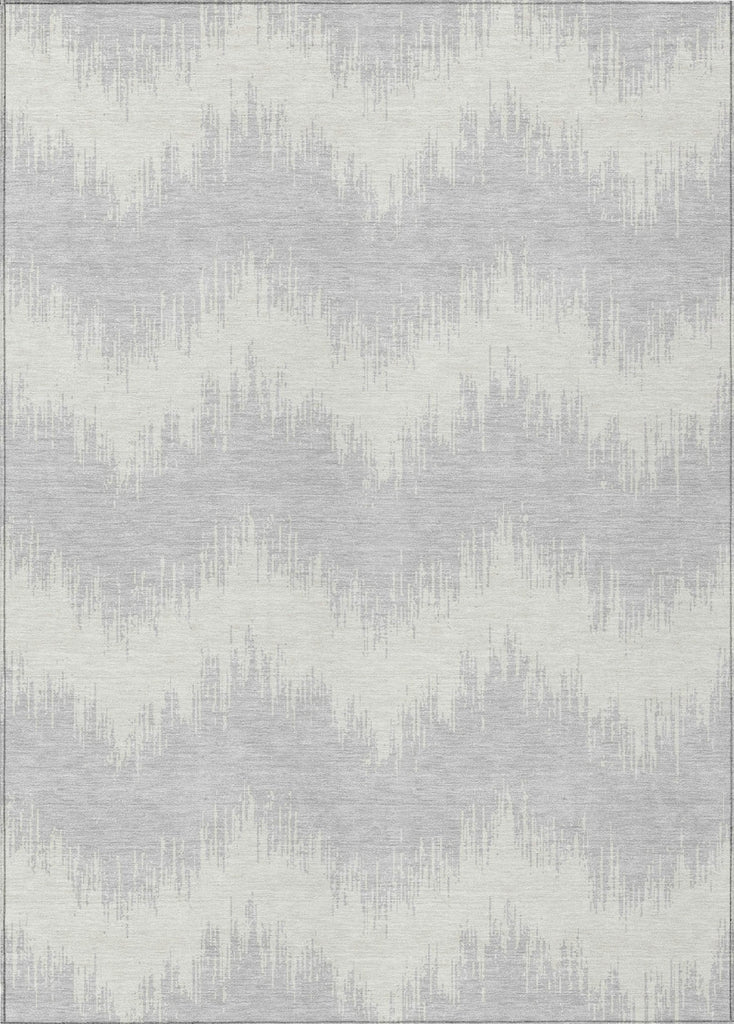 Piper Looms Chantille Chevron ACN880 Silver Machine Washable Area Rug main image
