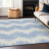 Piper Looms Chantille Chevron ACN880 Sky Machine Washable Area Rug Lifestyle Image Feature