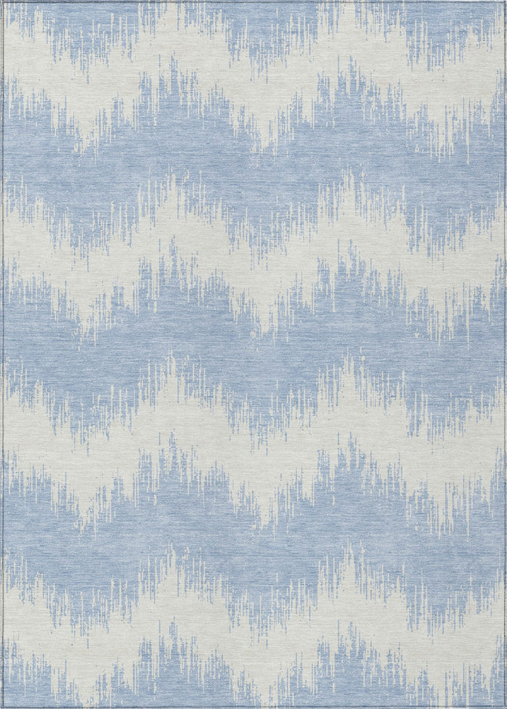 Piper Looms Chantille Chevron ACN880 Sky Machine Washable Area Rug main image