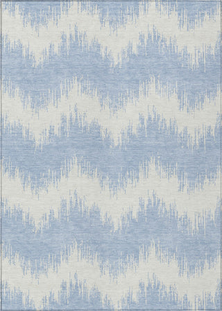 Piper Looms Chantille Chevron ACN880 Sky Machine Washable Area Rug main image