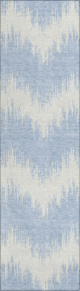 Piper Looms Chantille Chevron ACN880 Sky Machine Washable Area Rug Runner Main Image