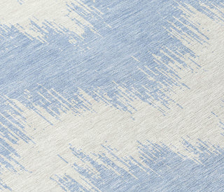 Piper Looms Chantille Chevron ACN880 Sky Machine Washable Area Rug Swatch Image