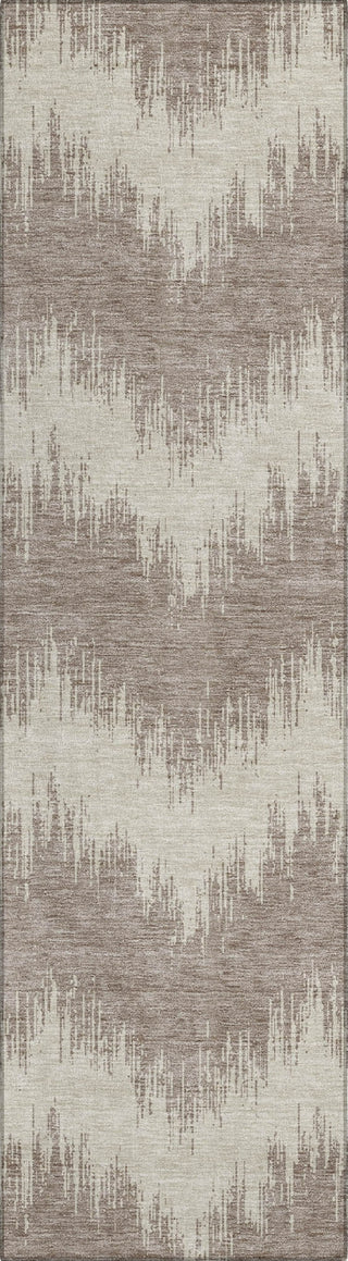 Piper Looms Chantille Chevron ACN880 Taupe Machine Washable Area Rug Runner Main Image