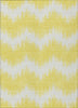 Piper Looms Chantille Chevron ACN880 Yellow Machine Washable Area Rug main image