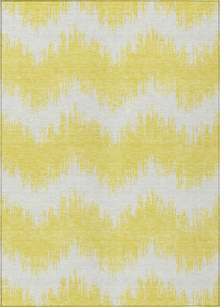 Piper Looms Chantille Chevron ACN880 Yellow Machine Washable Area Rug main image