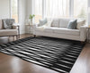 Piper Looms Chantille Diamonds ACN881 Black Machine Washable Area Rug Lifestyle Image Feature