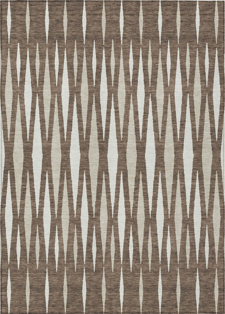 Piper Looms Chantille Diamonds ACN881 Brown Machine Washable Area Rug main image