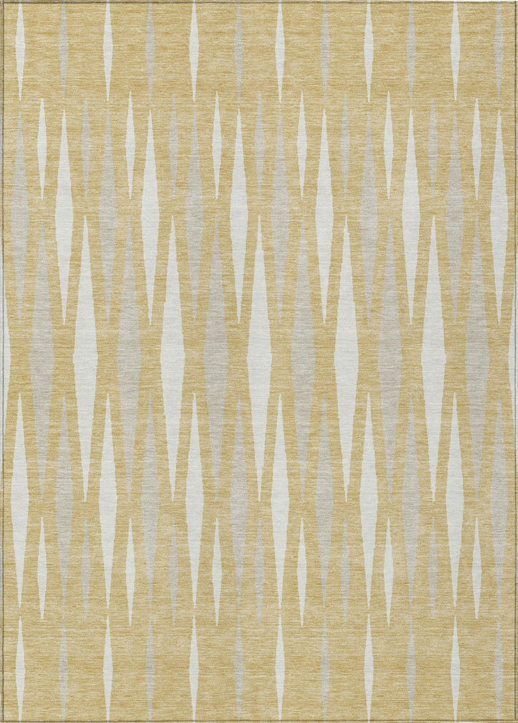 Piper Looms Chantille Diamonds ACN881 Gold Machine Washable Area Rug main image