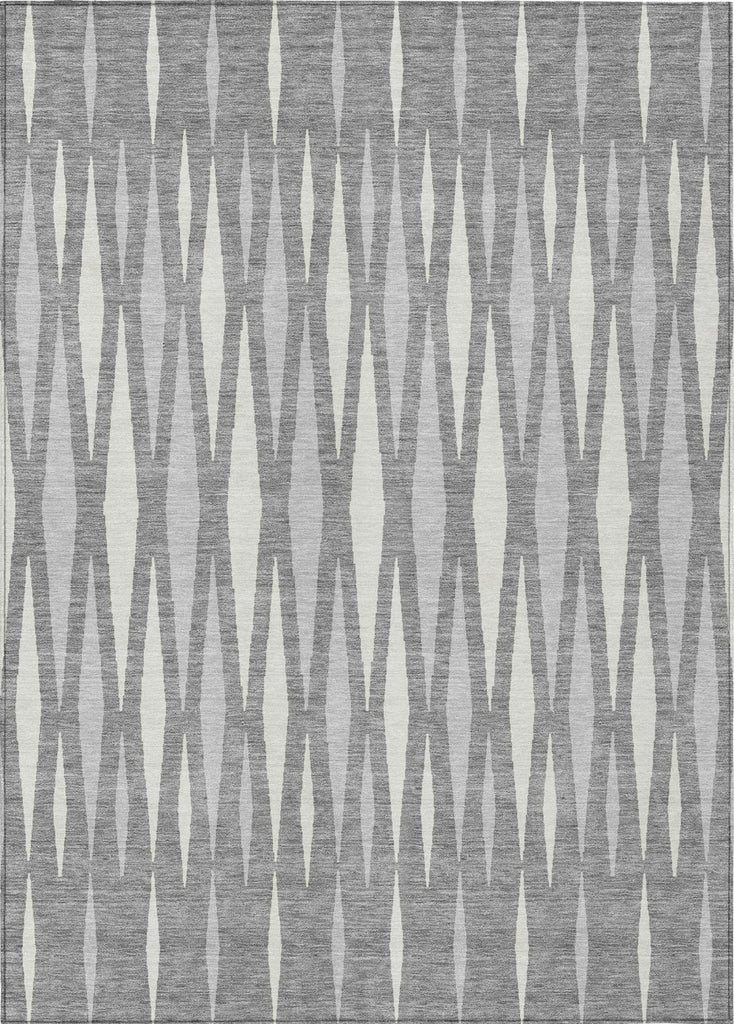 Piper Looms Chantille Diamonds ACN881 Gray Machine Washable Area Rug main image