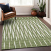 Piper Looms Chantille Diamonds ACN881 Green Machine Washable Area Rug Lifestyle Image Feature