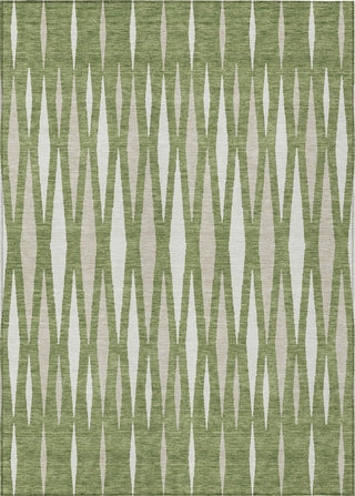 Piper Looms Chantille Diamonds ACN881 Green Machine Washable Area Rug main image