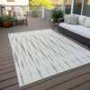 Piper Looms Chantille Diamonds ACN881 Ivory Machine Washable Area Rug Outdoor Lifestyle Image Feature