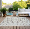 Piper Looms Chantille Diamonds ACN881 Ivory Machine Washable Area Rug Outdoor Lifestyle Image Feature
