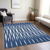 Piper Looms Chantille Diamonds ACN881 Navy Machine Washable Area Rug Lifestyle Image Feature