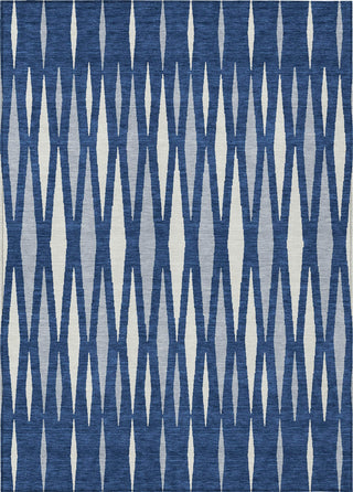 Piper Looms Chantille Diamonds ACN881 Navy Machine Washable Area Rug main image