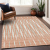 Piper Looms Chantille Diamonds ACN881 Salmon Machine Washable Area Rug Lifestyle Image Feature