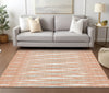 Piper Looms Chantille Diamonds ACN881 Salmon Machine Washable Area Rug Lifestyle Image Feature