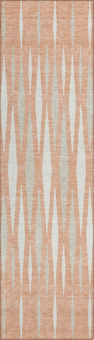 Piper Looms Chantille Diamonds ACN881 Salmon Machine Washable Area Rug Runner Main Image