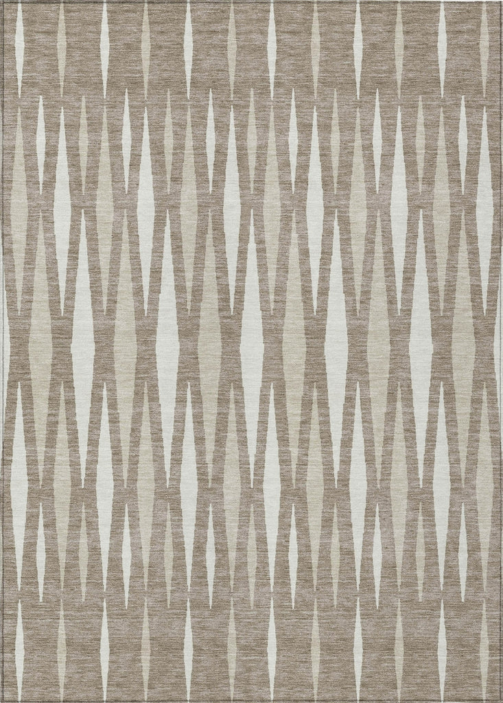 Piper Looms Chantille Diamonds ACN881 Taupe Machine Washable Area Rug main image