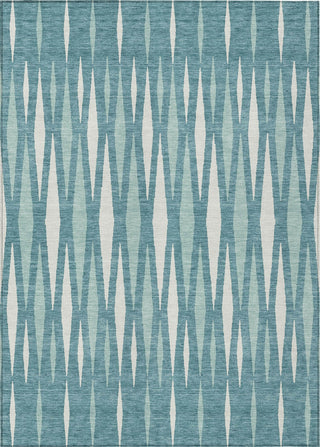 Piper Looms Chantille Diamonds ACN881 Teal Machine Washable Area Rug main image