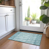 Piper Looms Chantille Diamonds ACN881 Teal Machine Washable Area Rug Scatter Lifestyle Image Feature