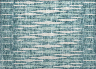 Piper Looms Chantille Diamonds ACN881 Teal Machine Washable Area Rug Scatter Main Image