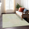 Piper Looms Chantille Circles ACN882 Aloe Machine Washable Area Rug Lifestyle Image Feature