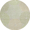 Piper Looms Chantille Circles ACN882 Aloe Machine Washable Area Rug Round Main Image