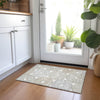 Piper Looms Chantille Circles ACN882 Ivory Machine Washable Area Rug Scatter Lifestyle Image Feature