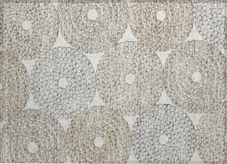 Piper Looms Chantille Circles ACN882 Ivory Machine Washable Area Rug Scatter Main Image