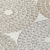 Piper Looms Chantille Circles ACN882 Ivory Machine Washable Area Rug Swatch Image