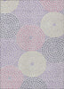 Piper Looms Chantille Circles ACN882 Lavender Machine Washable Area Rug main image