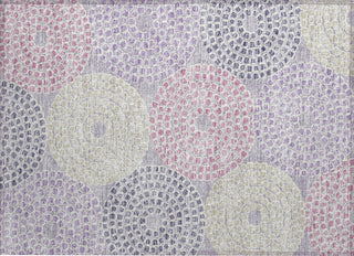 Piper Looms Chantille Circles ACN882 Lavender Machine Washable Area Rug Scatter Main Image