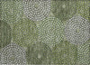 Piper Looms Chantille Circles ACN882 Olive Machine Washable Area Rug Scatter Main Image