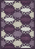 Piper Looms Chantille Scrolls ACN883 Eggplant Machine Washable Area Rug main image