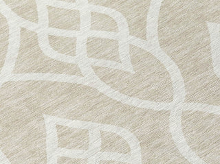 Piper Looms Chantille Scrolls ACN884 Beige Machine Washable Area Rug Swatch Image