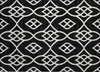Piper Looms Chantille Scrolls ACN884 Black Machine Washable Area Rug Scatter Main Image
