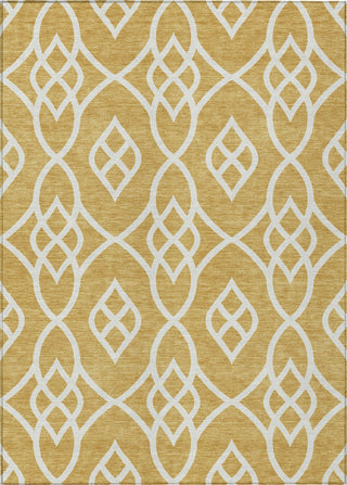 Piper Looms Chantille Scrolls ACN884 Gold Machine Washable Area Rug main image