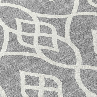 Piper Looms Chantille Scrolls ACN884 Gray Machine Washable Area Rug Swatch Image