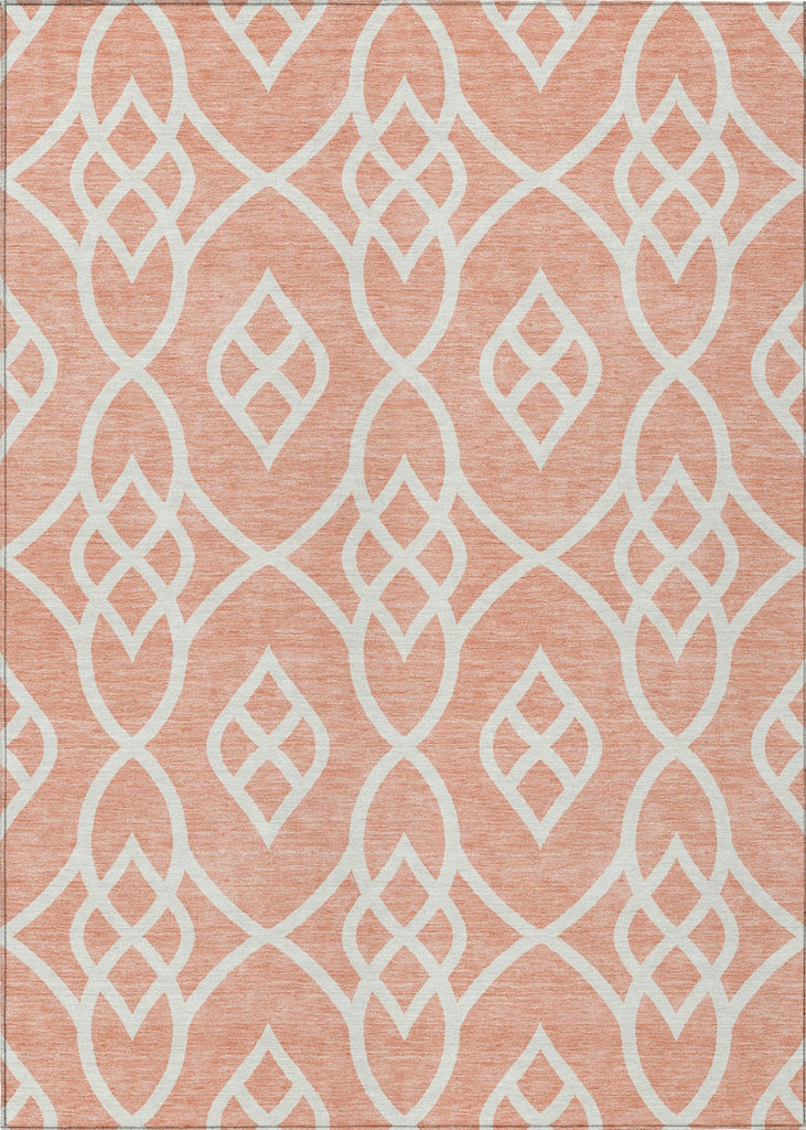 Piper Looms Chantille Scrolls ACN884 Salmon Machine Washable Area Rug main image