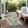 Piper Looms Chantille Floral ACN885 Beige Machine Washable Area Rug Runner Outdoor Lifestyle Image Feature