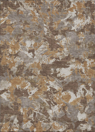 Piper Looms Chantille Floral ACN885 Brown Machine Washable Area Rug main image